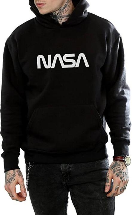 Immagine prodotto Nasa Felpa con cappuccio in cotone con logo moderno (XXL)