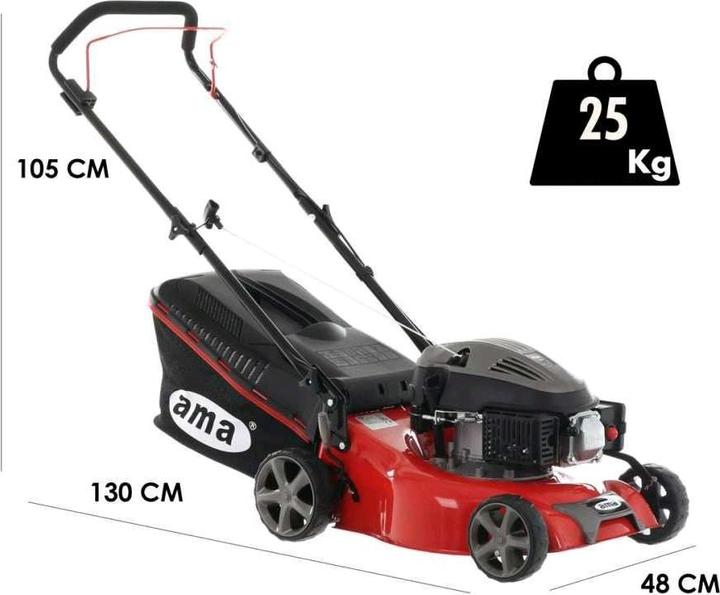 Produktbild TRX 421 Rasenmäher zum Schieben 3in1 Fangkorb, Heckauswurf, Mulchen (Benzinbetrieb)