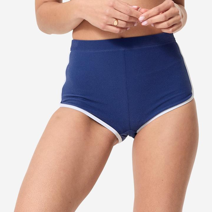 Image du produit Olaian Bas de maillot de bain surf shorty taille haute Femme - Caro Bleu (40, 42)