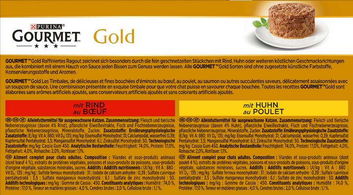 Immagine prodotto Gourmet Oro (Adulto, Senior, 4 pz., 85 g)