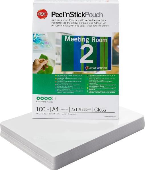 Actual product image GBC Laminating pouch (A4, 100 Piece, 125 µm)