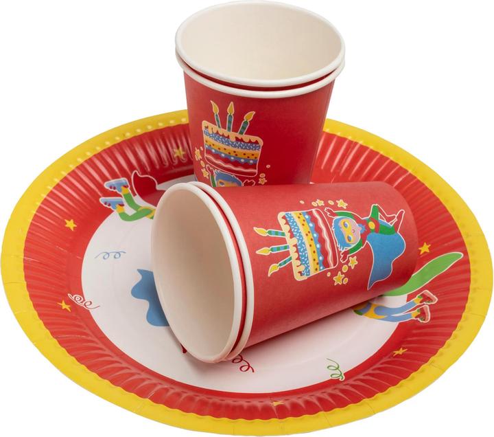 Produktbild PROnappe 10 Pappteller Superheld Ø 23,0 cm (23 x 23 x 2 cm)
