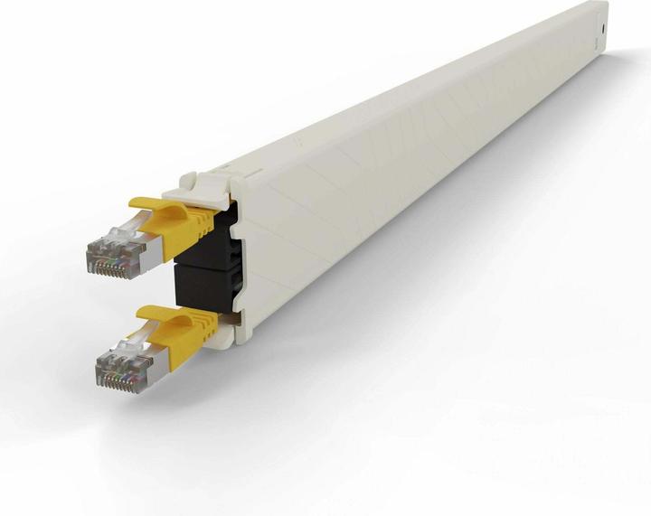 Produktbild PATCHBOX one / Cassette / 30RU / Cat 6A, STP, 1.8 m, Gelb (STP, CAT6a, 1.80 m)