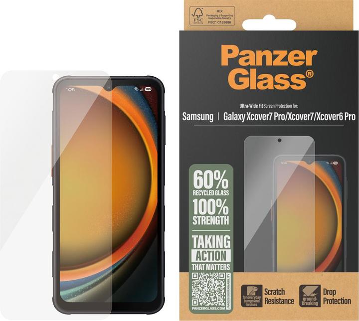 Produktbild PanzerGlass Ultra-Wide Fit (1 Stück, Samsung Galaxy Xcover Pro)