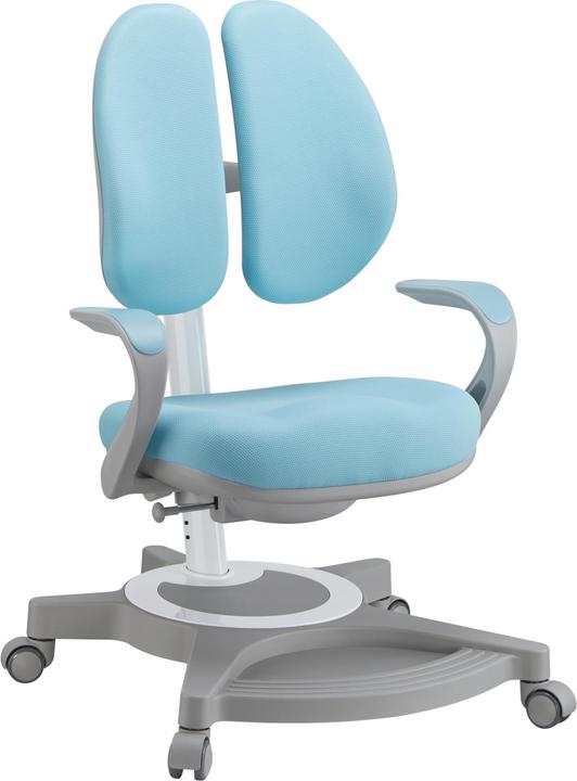 Actual product image En.Casa Kinderschreibtisch Sauda mit Kinderstuhl Blau (Kids table, High chair)