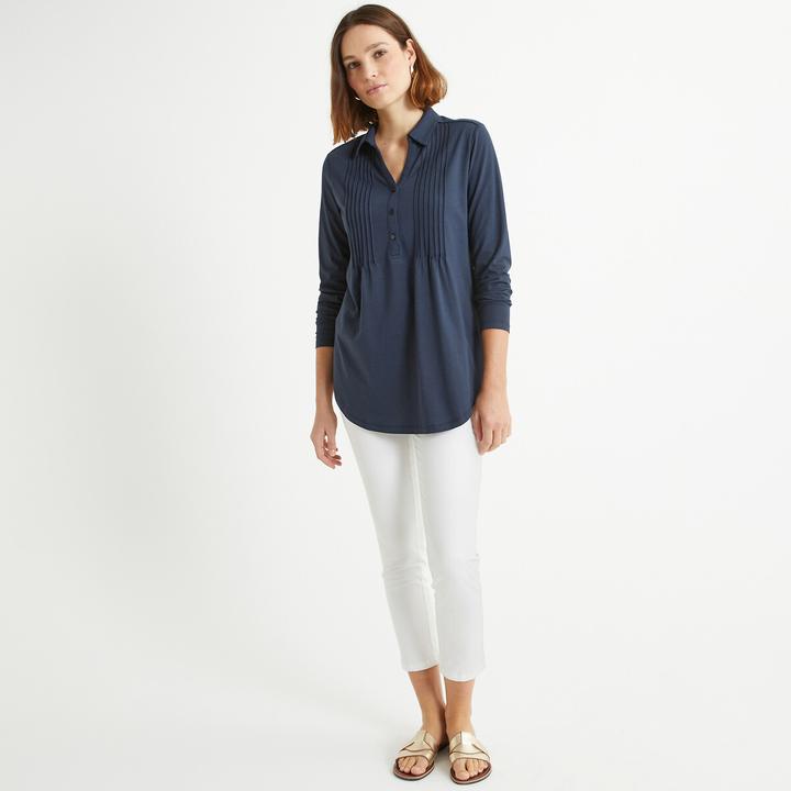 Immagine prodotto Anne Weyburn Camicia a maniche lunghe con colletto a polo (32, 34)