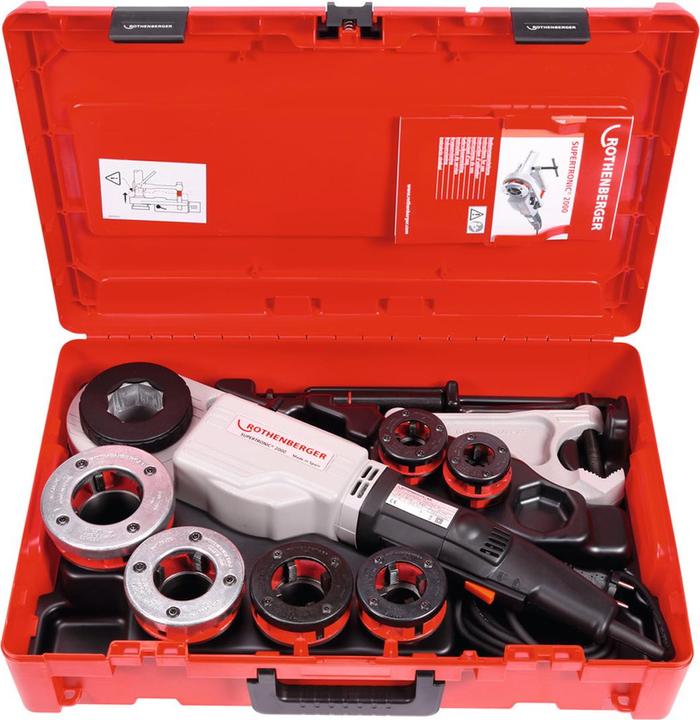 Image du produit Rothenberger Machine à fileter SUPERTRONIC® 2000 Set, BSPT R 1/2-2 ″ 1010 W