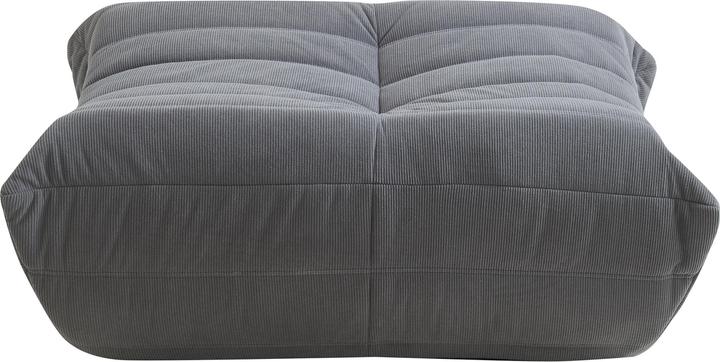 Actual product image En.Casa Fusshocker Kodsø 35x80x65 cm Cord Grau
