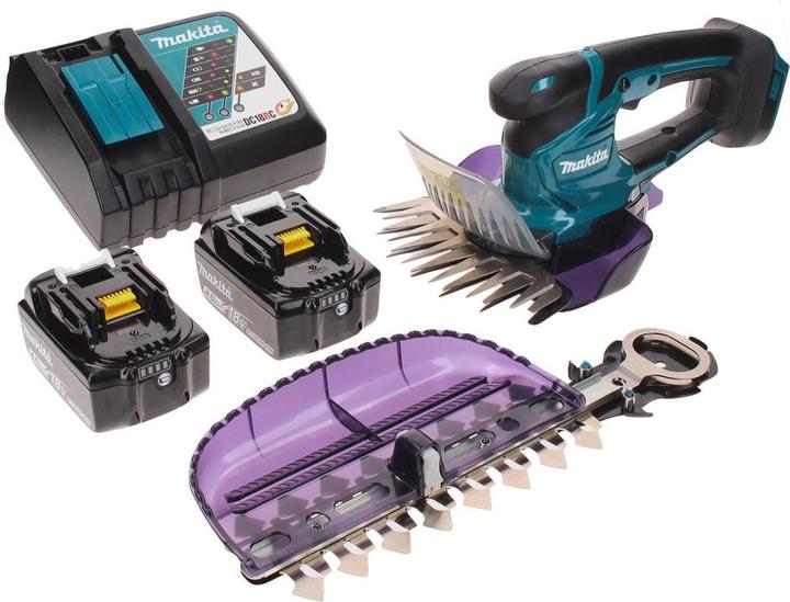 Produktbild Makita DUM 604 RMX Akku Grasschere 18 V mit Gras- und Strauchscherblatt + 2x Akku 4,0 Ah + (Akkubetrieb)