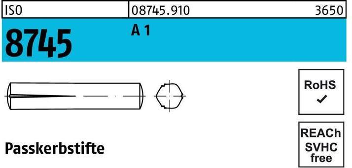 Produktbild Reyher Passkerbstift ISO 8745 6 x 40 A 1 ISO 8745