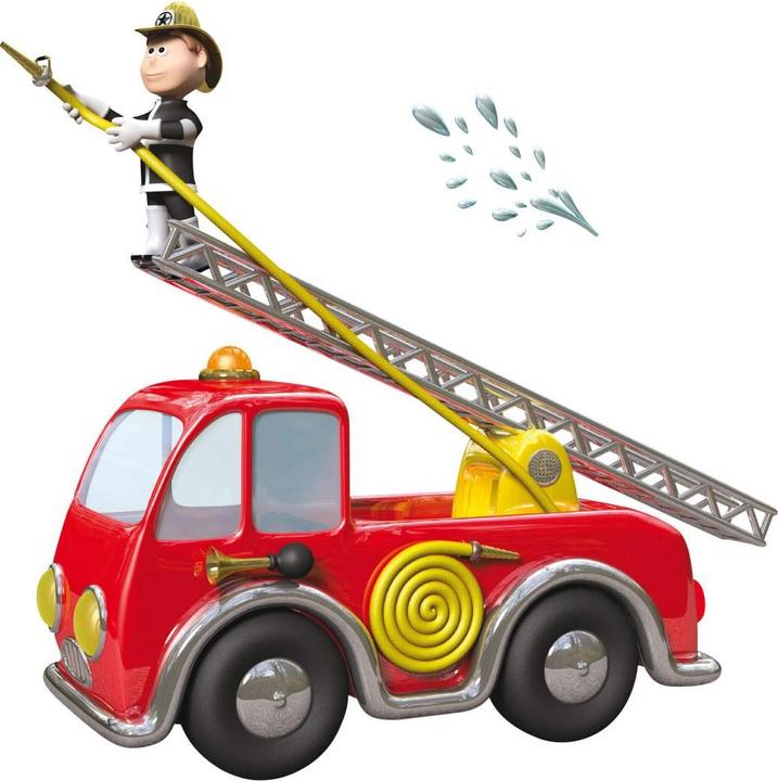 Produktbild Trenddeko Michel - Feuerwehrmann im Einsatz (80 x 80 cm)