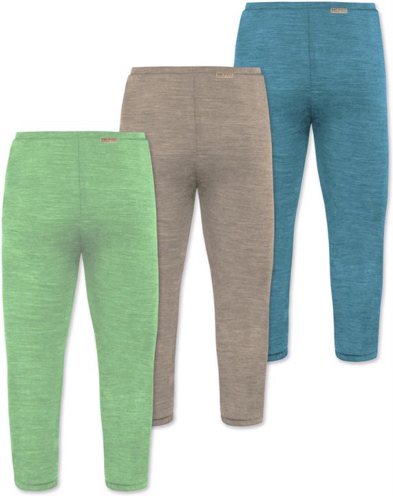 Immagine prodotto Normani Confezione da 3 pantaloni baby merino con piedini - 9543 (80)