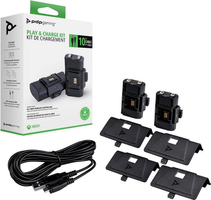 Actual product image PDP Play and Charge Kit (Xbox Series S, Xbox One S, Xbox One X, Xbox Series X)