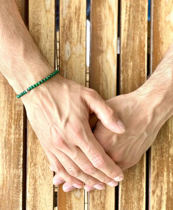 Immagine prodotto Balibay Muaz (20 cm, Argento 925, Pietra preziosa, Malachite)