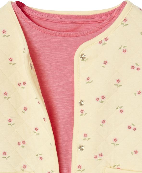 Produktbild Vertbaudet Mädchen-Set: Geblümte Jacke mit Steppnähten & Kleid (146)