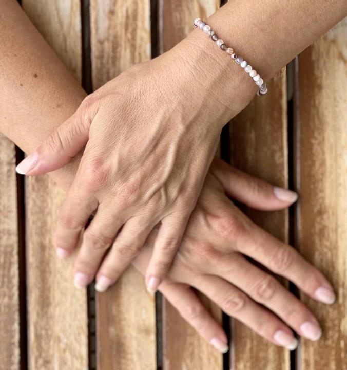 Actual product image Balibay Senay (18 cm, Rose quartz, 925 Sterling silver, Gemstone, Agate)