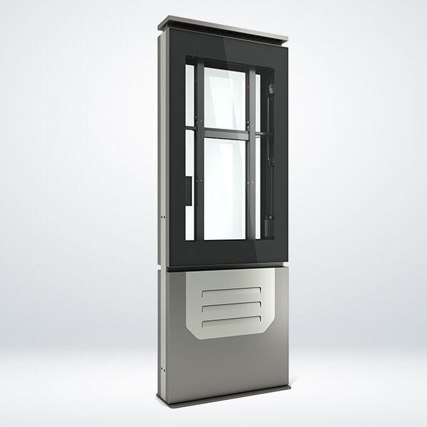 Actual product image DSS Outdoor stele portrait, 55" screen, doubleside