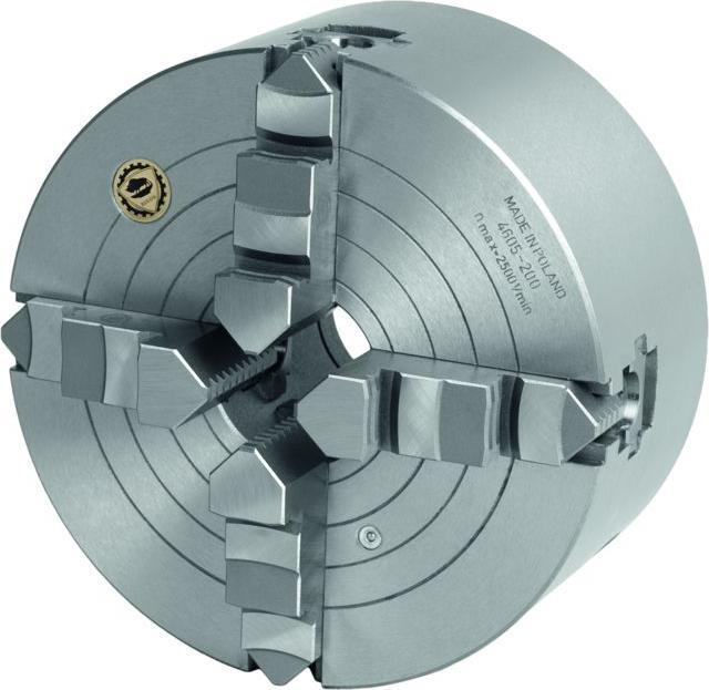 Actual product image Bison Combination four-jaw lathe chuck short taper DIN 702-3 (200 mm)