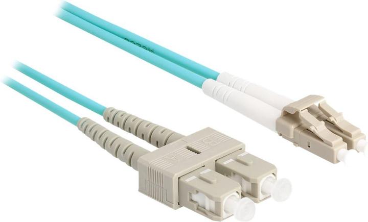 Produktbild Delock LWL Kabel mit Metallarmierung LC Duplex zu SC Duplex Multimode OM3 1 m (CAT7, 1 m)