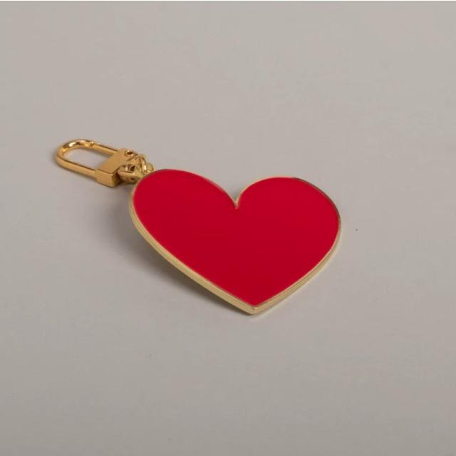 Actual product image Eulenschnitt Keyring pendant large heart red - by