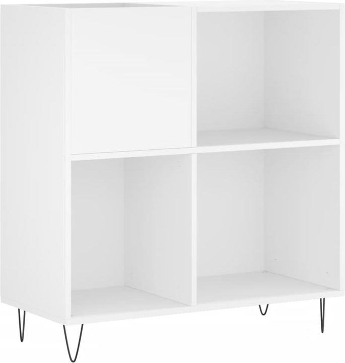 Image du produit VidaXL Plattenschrank Weiss 84,5x38x89 cm Holzwerkstoff, Farbe
