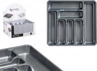 Actual product image Natec plastic cutlery tray 7 departments gray