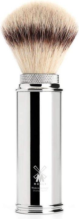 Produktbild Mühle Reiserasierset - braun, Florentiner Lederarbeit, Rasierpinsel (31M20) mit Silvertip Fibre®, 5-Klinge