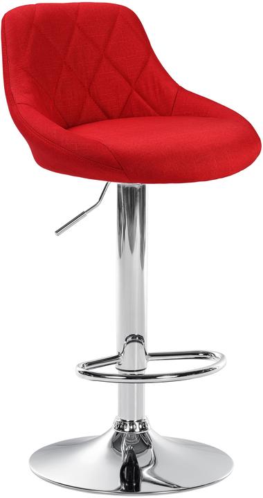 Image du produit CLP Tabouret de bar Lazio tissu, rouge