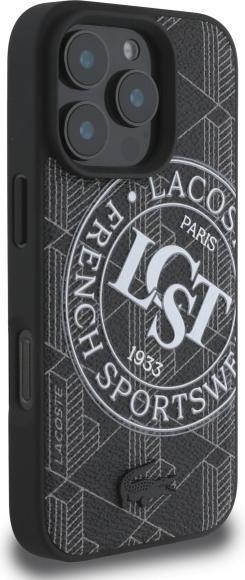Actual product image Lacoste LCHMP16XPSWK iPhone 16 Pro Max 6.9" czarny/black hardcase Mono Sportswear MagSafe (Apple iPhone 16 Pro Max)