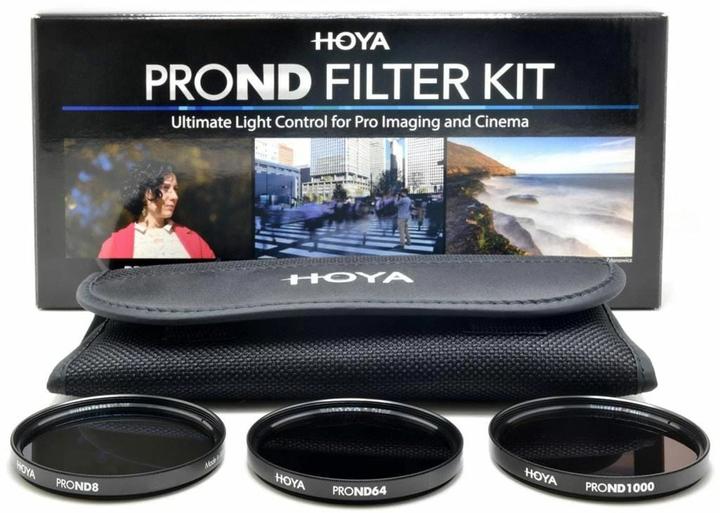 Image du produit Hoya PRO ND Filter Kit 8/64/1000 Filterset (58 mm, Filtre gris neutre)