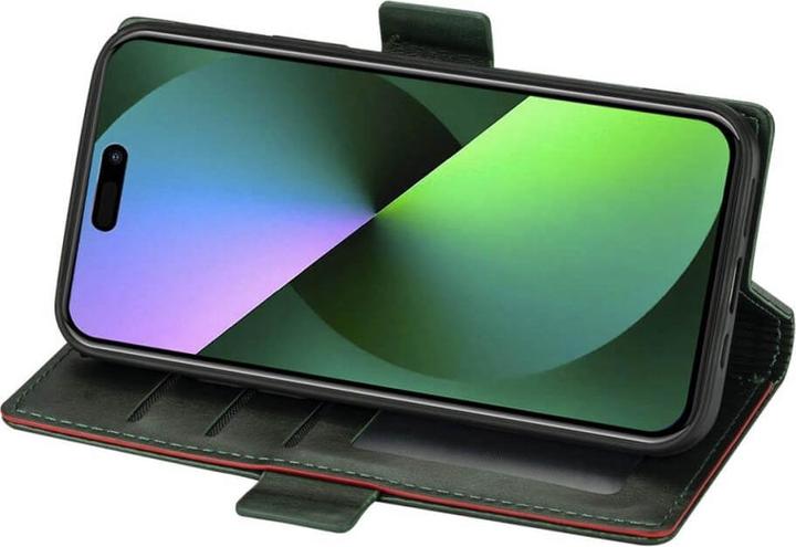 Produktbild N.Bekus iPhone 15 Pro - Flip Case Hülle grün (Apple iPhone 15 Pro)