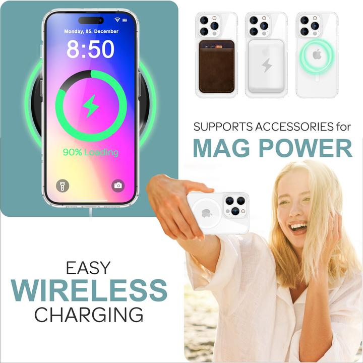 Immagine prodotto Nalia Custodia rigida trasparente con MagSafe (Apple iPhone 16 Pro Max)