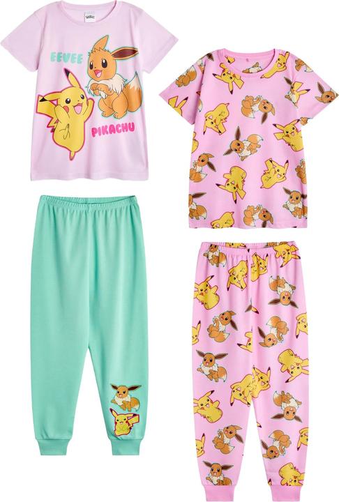 Produktbild Pokémon Schlafanzug mit langer Hose Mädchen(2erPack) (128)
