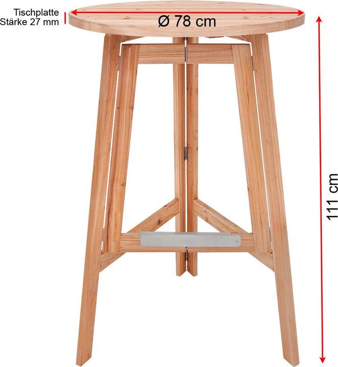Produktbild Casaria Stehtisch (78 x 78 x 111 cm)