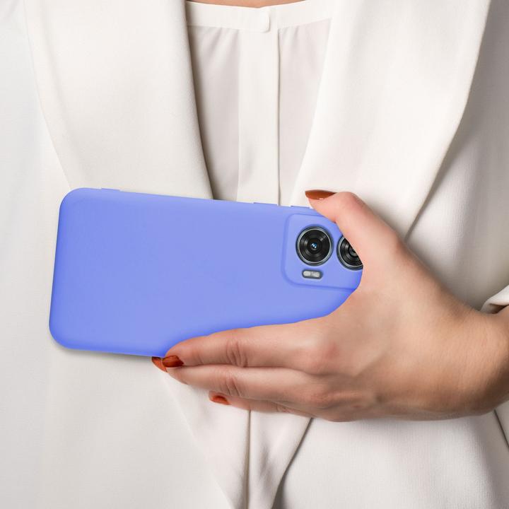 Image du produit Cadorabo Coque pour Motorola Moto Edge 50 Fusion TPU Liquid Silicone Case (Motorola Edge 50)