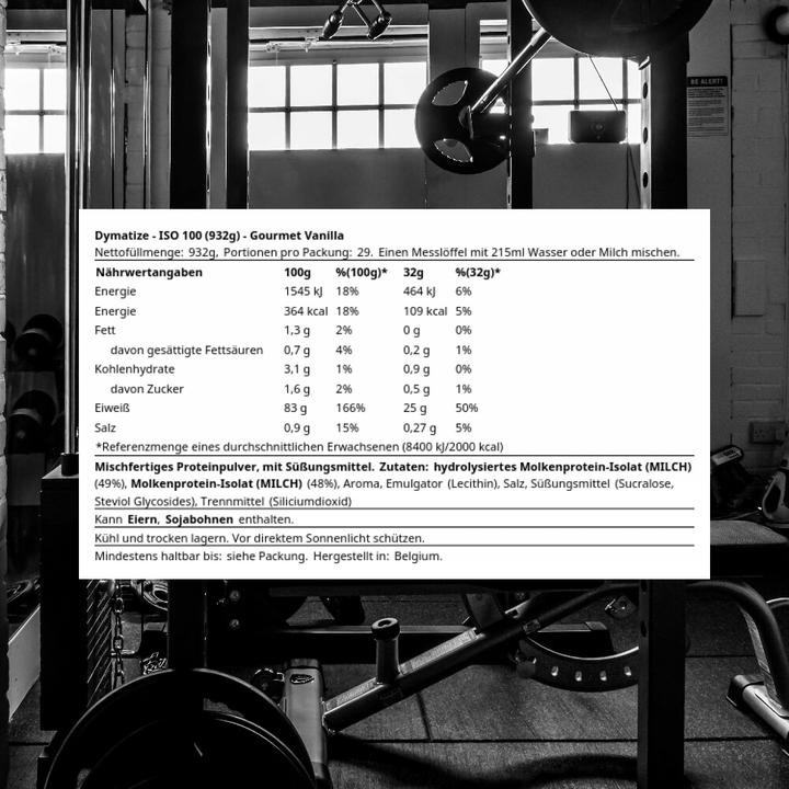 Immagine prodotto Dymatize ISO 100 (Vaniglia, 1 pz., 932 g)