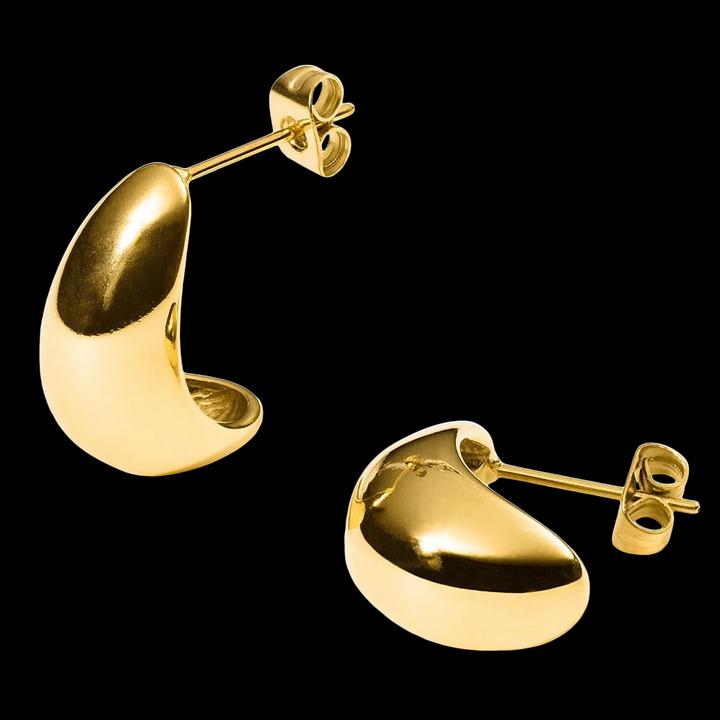 Image du produit Purelei Big Drop Ohrringe gold (Acier inoxydable plaqué or 18 carats)
