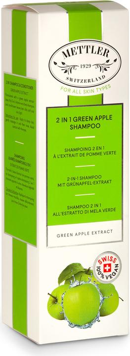 Actual product image Mettler1929 2-In-1 Shampoo with Green Apple Extract (200 ml, Liquid shampoo)
