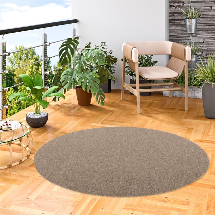 Produktbild Snapstyle Kunstrasen Rasenteppich mit Noppen Kingston Rund (200 x 200 cm)