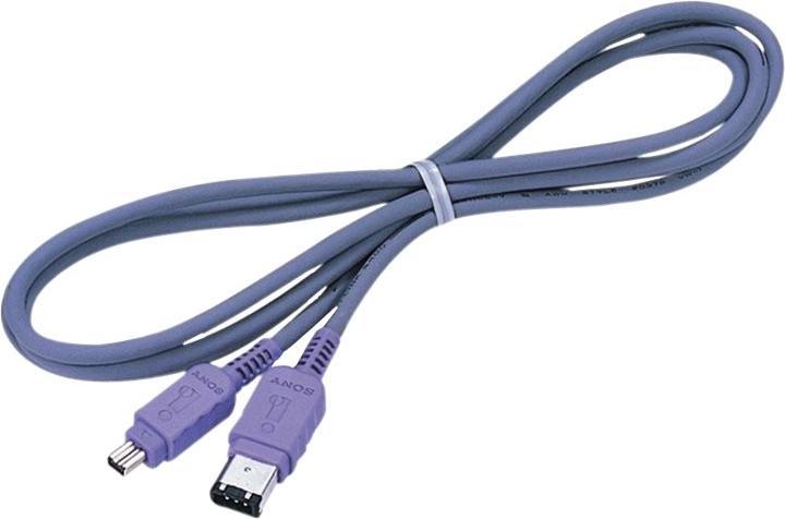 Actual product image Sony Firewire DV Cable IEEE1394, 400 Mbps, 1.8 m, 6/4 pin (1.80 m)