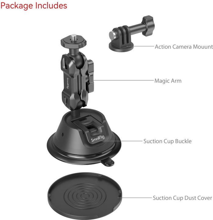 Image du produit SmallRig Support de montage de coupelle d'aspiration portable (Divers)