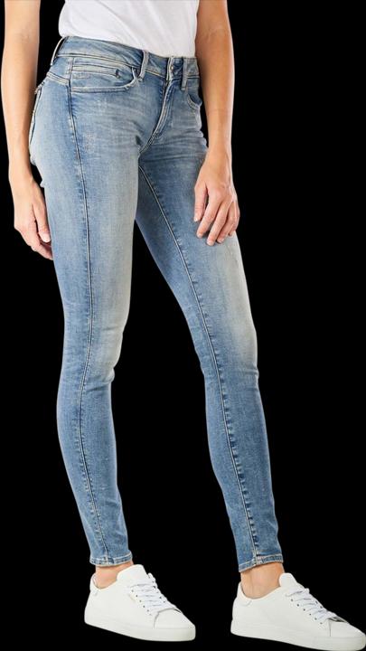 Produktbild G-Star Midge Zip Mid Skinny Jeans vintage aged destroy (W25/L30)
