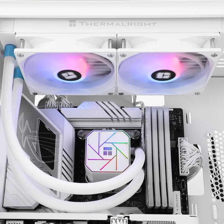 Image du produit Thermalright AQUA ELITE 240 WHITE ARGB V3 système de refroidissement pour ordinateur Processeur Kit de
