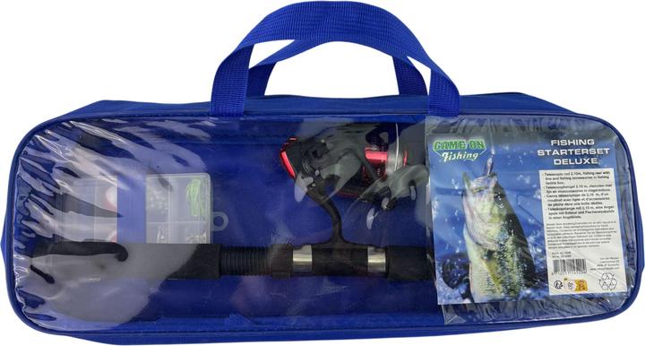 Immagine prodotto Game on fishing Starterset Deluxe in borsa portaoggetti (Telescopio, Set da pesca, 28 cm)