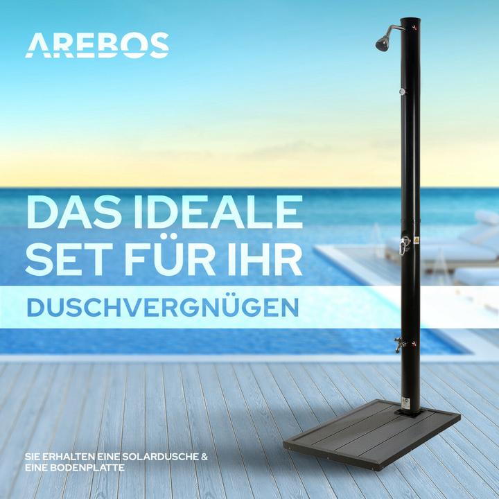 Actual product image Arebos Solar shower