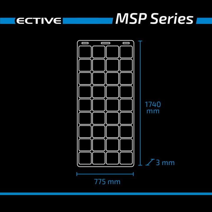 Produktbild Ective MSP 260 Flex flexibles Solarmodul monokristallin 260W (260 W)