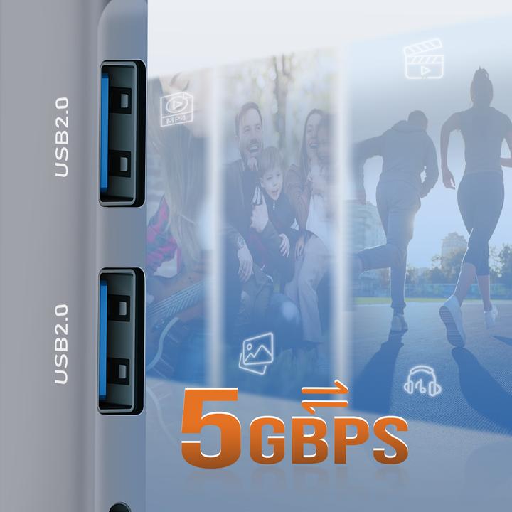 Actual product image LinQ IT7946 USB-C hub (USB-C, 4 Ports)