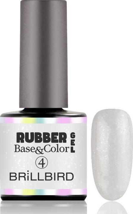 BrillBird Rubber Gel Base&Coral #4 8ml (UV-Gel Lack)