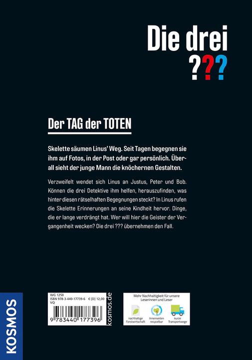 Produktbild Kosmos Die drei??? Der Tag der Toten (Deutsch, Marco Sonnleitner, Silvia Christoph, 2023)