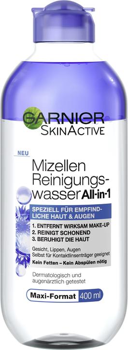 Garnier Haut aktiv, mizellare Wasser mit einem Blaubeerzug, 400 ml (Mizellenwasser, 400 ml)